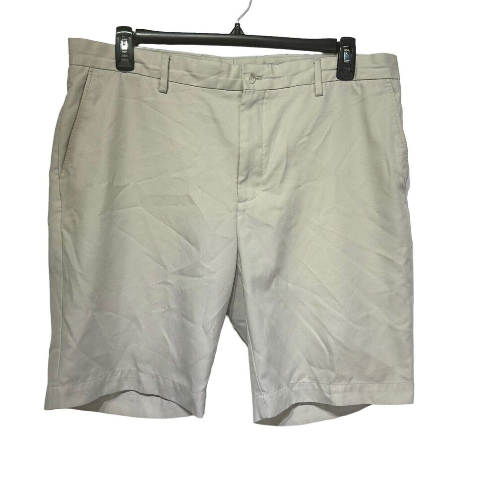 Greg Norman Mens Shorts Golf Chino Preppy Casual Beach Athletic Beige Sz 38